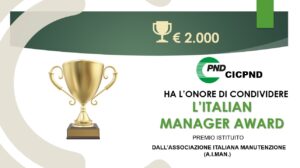 Scopri di più sull'articolo Concorso: L’Italian Maintenance Manager Award