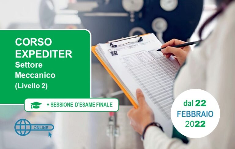 CORSO EXPEDITER DI LIVELLO 2