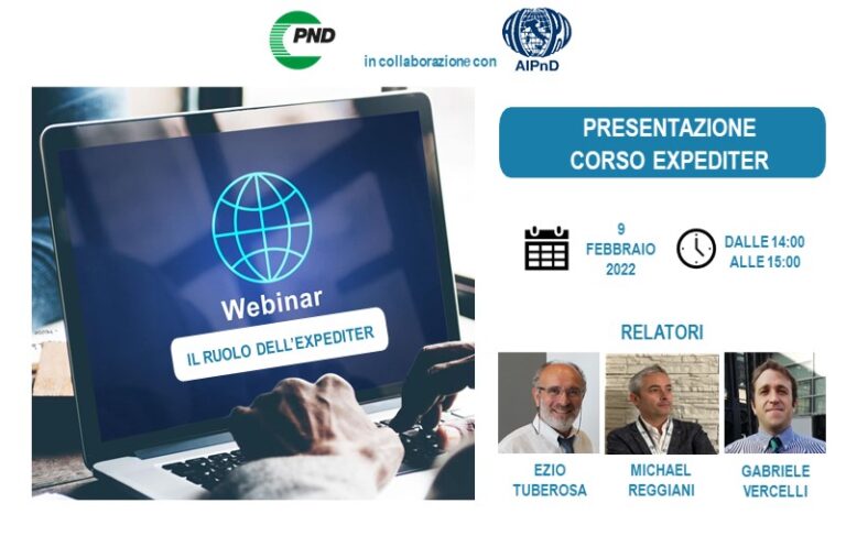 WEBINAR – “IL RUOLO DELL’ EXPEDITER”