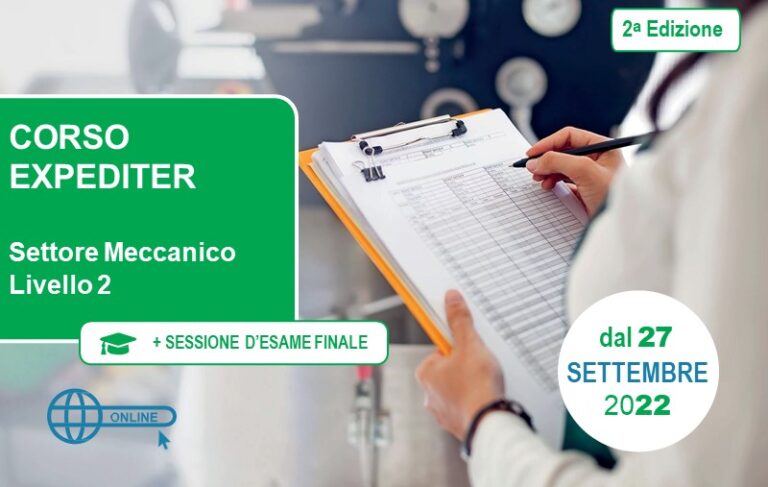 CORSO EXPEDITER DI LIVELLO 2 – SECONDA EDIZIONE