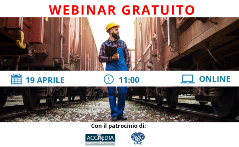 WEBINAR – NUOVE LINEE GUIDA ANSFISA – CONTROLLI NON DISTRUTTIVI NELLA MANUTENZIONE FERROVIARIA